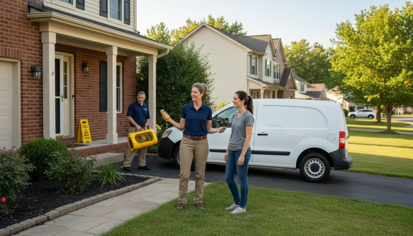 Residential water damage restoration in Fernwood, MS